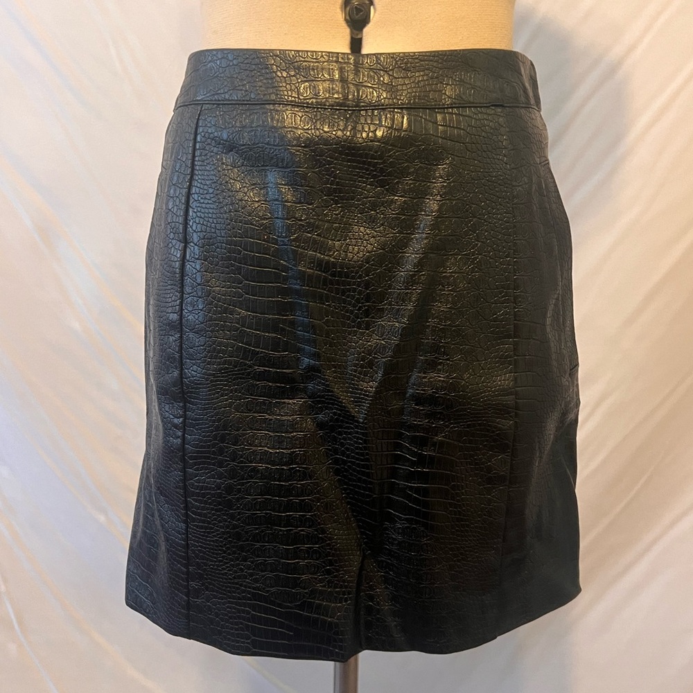 Altar’d State Faux Leather Embossed Skirt…Size Small